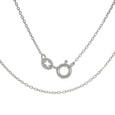 Feine Rolo Kette Ers Kette Silberkette 38 - 45 cm 1 mm breit 925 Sterling Silber