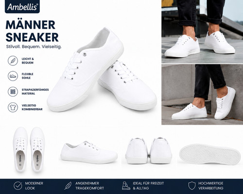 Weiße herren sneaker - weiße,