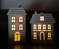 2er LED Dekohaus Lichthaus