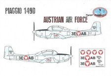 1/72 SUPER  Decals Piaggio P 149 Österreich Bundesheer ÖBH