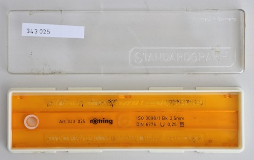 Rotring schriftschablone 343 - schriftschablone,