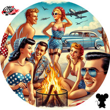 Blechschild Rund (418) Retro -