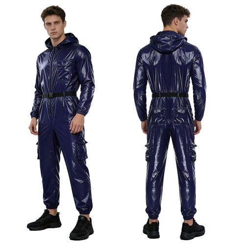 Männer jumpsuit pattentaschen - männer,