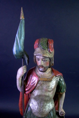 Alte schnitzfigur heiliger - alte,