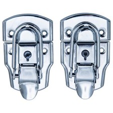 HMF Spannverschluss mit Schloss, 2 Stück, Hebelverschluss, Kofferverschluss