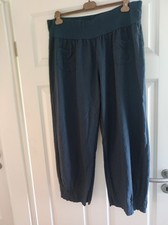 Leinen - Schlupfhose von *Made in Italy* Gr. L/XL/XXL, dunkelblau, mit Taschen