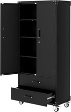 Aktenschrank Büroschrank Werkzeugschrank Metallschrank mit 2 Schubladen Stahl