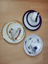 Sammeltassen Gedecke Konvolut Kobald Alt