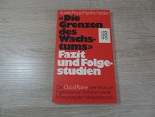 Die Grenzen des Wachstums - Fazit und Folgestudien / Club of Rome / Taschenbuch