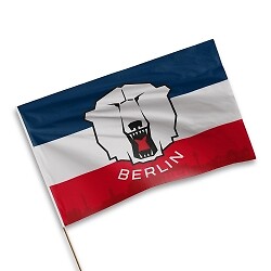 Eisbären berlin fan fahne - eisbären, fan-fahne