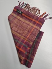 Joshua Ellis 100% Kaschmir Schal UNISEX CPG 49357 Aubergine/Orange/Kamel/Grün