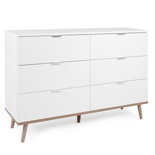 Sideboard GÖTEBORG - weiß - Sonoma Eiche - 120 cm breit Sideboard Kommode TV