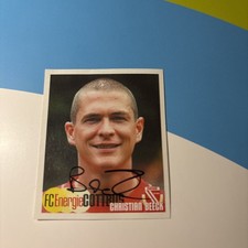 ★Christain Beeck FC Energie Cottbus 2002/03 Panini Sticker Original Signiert★