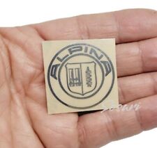 alpina bmw 2x logo emblem Sticker Metal Silber bmw Innenraum Armaturenbrett 35mm