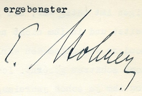Autograph eberhard von - eberhard,