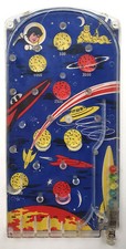 Alter Bagatelle Tischflipper, Weltraum Kugelspiel mit 5 Kugeln, Space Age 60er