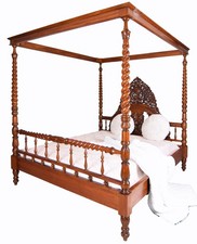 Himmelbett Mahagoni Doppelbett