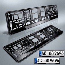 2 Kennzeichenhalter Schwarz