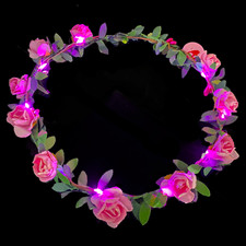 Led blumen haarkranz rosi - led,