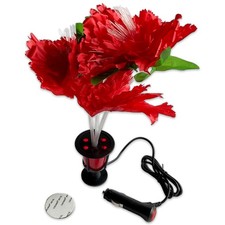 LED Blume beleuchtet rot 12V