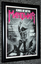 MANOWAR band FRAMED A4 kings