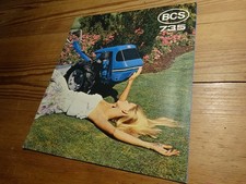 Altes BCS Einachser Prospekt Reklame Werbung Katalog Landtechnik Landwirtschaft