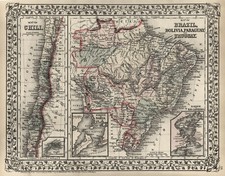 Brasilien Original Lithografie