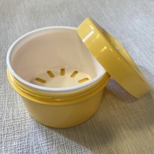 Spangendose Gebissdose gelb