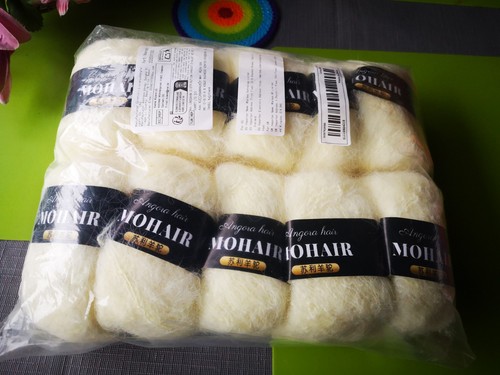 Wolle paket mit mohair und - mit,