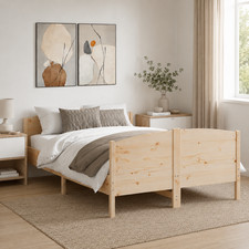 Massivholz Bett Kiefer Natur