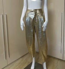 Damen Lederimitat Hose Gr. 40