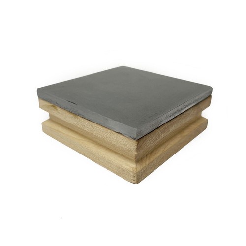 Stahl bank block mit holz - stahl,