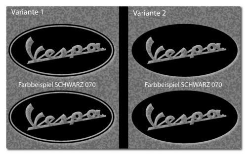 Vespa aufkleber oval 2 - x,