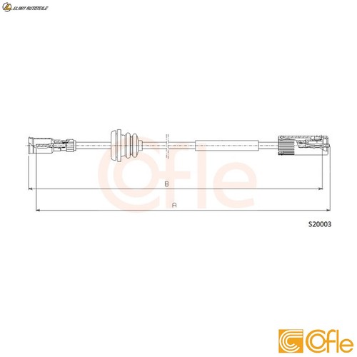 Tachowelle s20003 für - s20003, opel