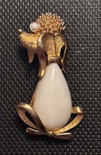 Crown Trifari Pudel Brosche