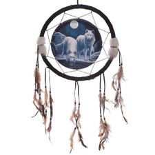 Winter Krieger Traumfänger Lisa Parker Wolf 33cm Dreamcatcher Deko Indianer	
