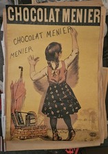 Altes plakat chocolat menier - altes,