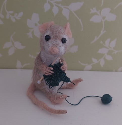 Filzfigur maus unikat - filzfigur,