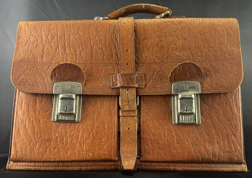 Vintage leder aktentasche - aktentasche, made