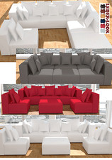 Wohnlandschaft 6tlg Sessel