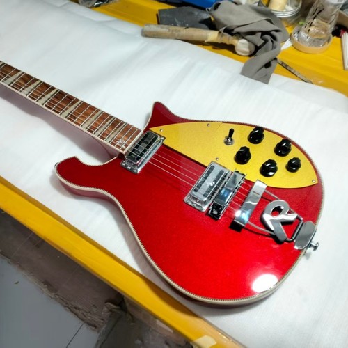 Red electric guitar - electric, rosewood