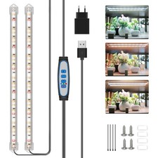Pflanzenlampe LED Grow Light Vollspektrum 120 LED Timer 20W