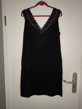  ADIA Negligee Nachthemd. Schwarz mit Spitze. Gr. 46/48. Wie neu!