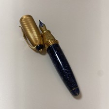 Mini Patronenfüller Füllfederhalter Iridium Point Germany / Schwarz Gold 