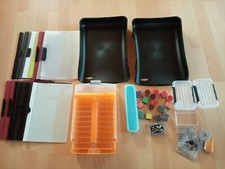 über 30 Teile Konvolut / 14 Schnellhefter + 2x Acco Rexel + 4 Plastikboxen + usw