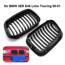 Für BMW 3er E46 98-01 Nieren Grill Kühlergrill Schwarz Limo Touring NEU