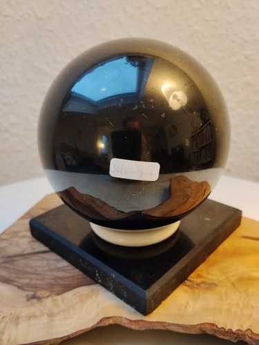 Echte schungit kugel poliert - kugel,