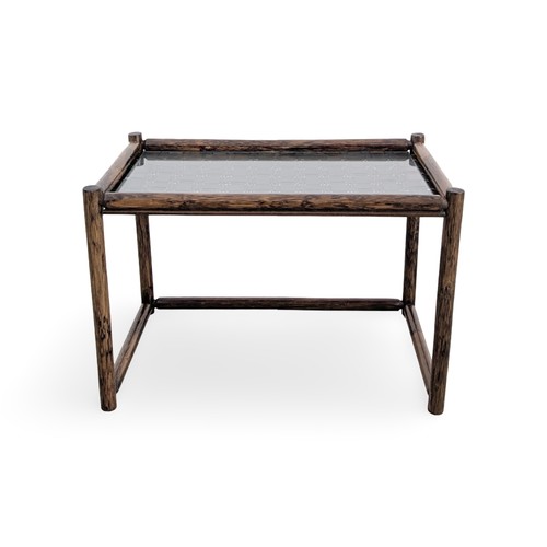 Midcentury bamboo coffee table - midcentury,