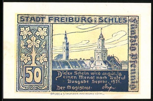 Notgeld freiburg 1921 50 - notgeld,