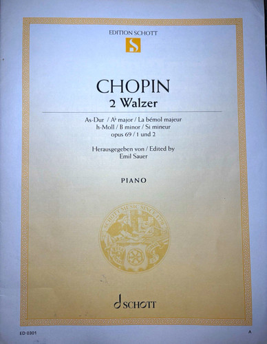 Edition schott chopin walzer - schott,